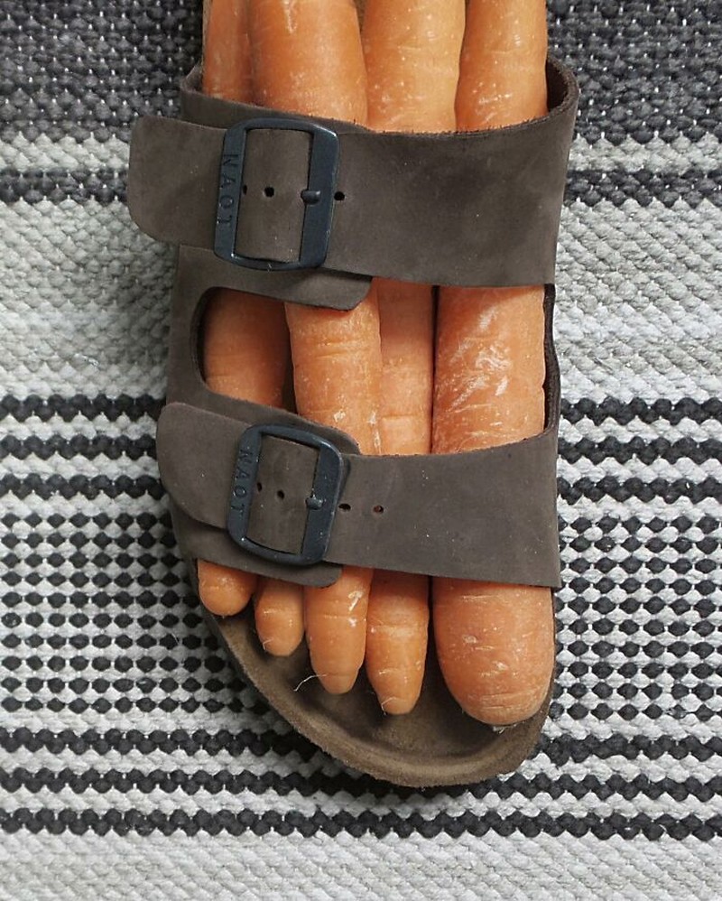 Foto perpaduan dua objek menipu mata