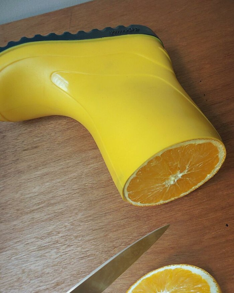 Foto perpaduan dua objek menipu mata