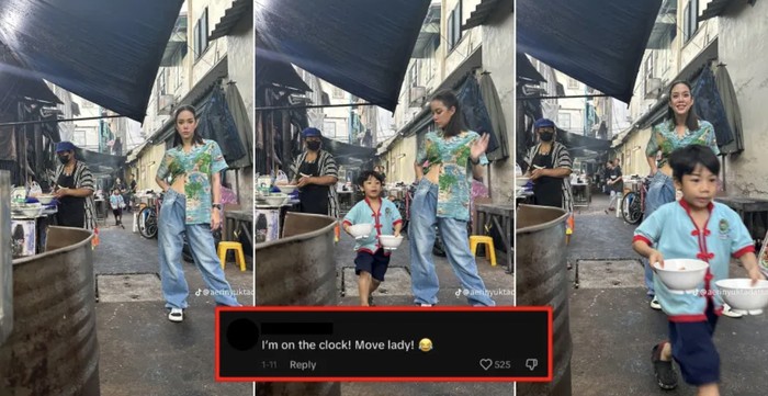 Gemas! Bocah Bawa Makanan Jadi ‘Photobomb’ Influencer Ini