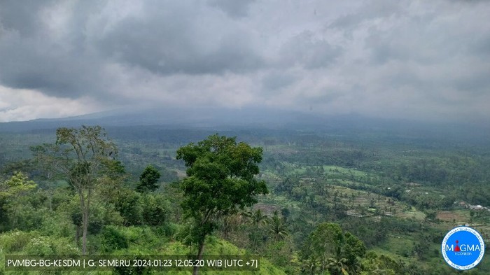 Gunung Semeru Erupsi Muntahkan Abu Vulkanik Setinggi 3 Km 23 januari 2024