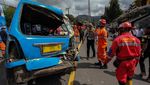 5 Kendaraan Kecelakaan Beruntun di Puncak Bogor, Begini Kondisinya