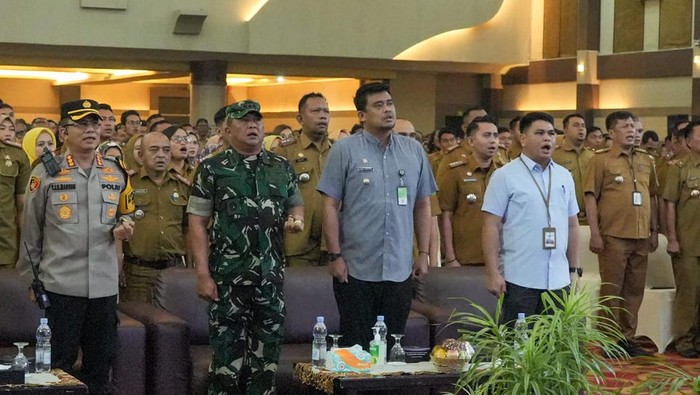 Kegiatan rapat koordinasi jelang Pemilu 2024. (Foto: Dok. Pemkot Medan)