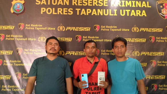 Pelaku Perjuangan Marpaung saat diamankan.
