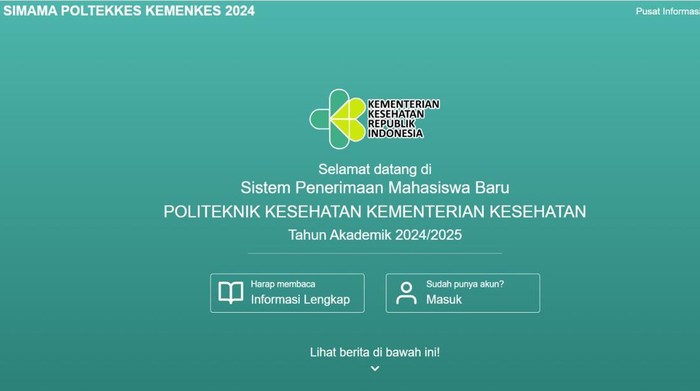 Penerimaan Mahasiswa Baru Poltekkes Kemenkes RI