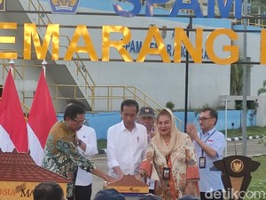 Jokowi Resmikan SPAM Semarang Barat, Pasok Air Bersih ke 350 Ribu Warga