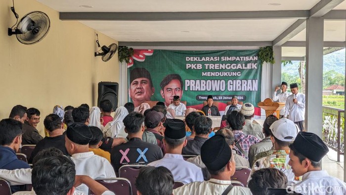 Simpatisan PKB Trenggalek Deklarasi Dukung Prabowo-Gibran