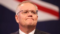 Morrison yang dijuluki pemimpin konservatif ini, memimpin Australia ketika menghadapi kebakaran hutan Black Summer tahun 2019-2020 dan pandemi virus Corona (COVID-19), ketika dia menutup perbatasan negaranya dengan negara-negara lainnya di dunia. Asanka Ratnayake/Getty Images.
