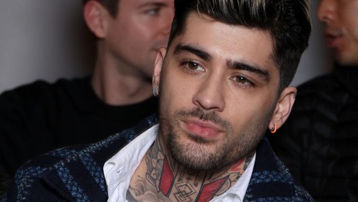 Zayn Malik at Kenzo Mens Fall 2024 as part of Paris Mens Fashion Week held at Bibliothèque Nationale on January 19, 2024 in Paris, France. (Photo by Swan Gallet/WWD via Getty Images)