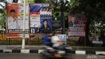 Alat Peraga Kampanye Penuhi Taman Gorontalo Jakut