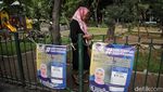 Alat Peraga Kampanye Penuhi Taman Gorontalo Jakut