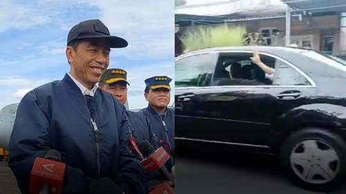Beredar video tangan acungkan 2 jari dari mobil berpelat Indonesia 1 saat melintas di Salatiga. Jokowi menanggapi santai kejadian tersebut.
