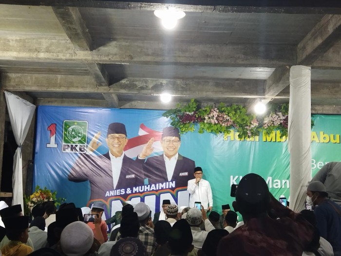Cak Imin di Pasuruan, Jatim, 24 Januari 2024 (Kurniawan/detikcom)