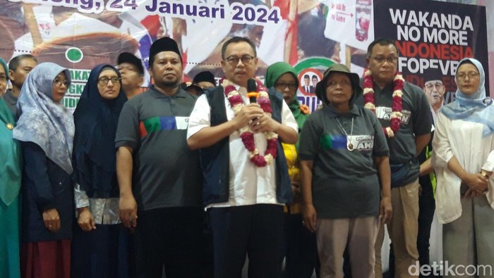 Co Kapten Timnas AMIN, Sudirman Said menghadiri Ikrar Gerakan Rakyat untuk Perubahan dan Konsolidasi Pemenangan Amin Kabupaten Boyolali, Rabu (24/1/2024).
