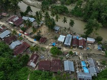 Foto Udara Dampak Banjir Bandang di Kolaka