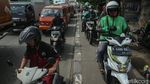 Duh, Trotoar Depan Stasiun Kranji Dijajah Pemotor
