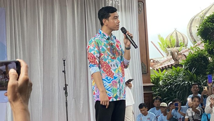 Gibran Rakabuming Raka di Purworejo (Firda/detikcom)