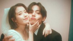 Momen IU dan V BTS Bikin Baper di MV Love Wins All