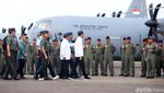 Jokowi Hadiri Penyerahan Pesawat Hercules dari Kemhan ke TNI