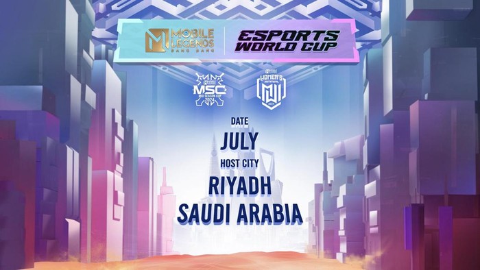 Mobile Legends menjadi game kompetitif pertama yang diumumkan bakal hadir di Piala Dunia Esports. Turnamen yang dipertandingkan ialah Mobile Legends: Bang Bang Mid Season Cup (MSC) dan MLBB Womens Invitational (MWI).