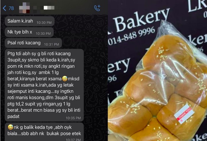 Penjual Roti Ini Dipuji Jujur, Memberi Info Produknya Ada yang Tak Bagus