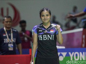 Senyum Gregoria Usai Kalahkan Wakil Jerman di Indonesia Masters