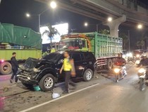 Polisi Amankan Sopir Tronton yang Sebabkan Tabrakan Beruntun di Palembang