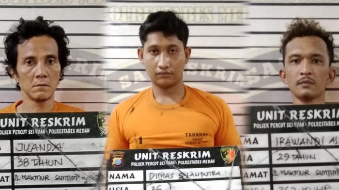 3 pelaku pencurian sepeda motor di Deli Serdang ditangkap polisi. (Istimewa)