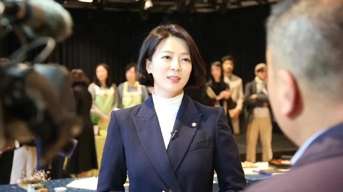 Bae Hyun-jin, an MP for the ruling People Power Party, was transported to the hospital bleeding following the attack on the street in Seoul. (Hyunjin Bae/Facebook pic)