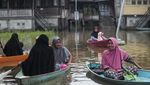Banjir Jambi Terlihat dari Udara