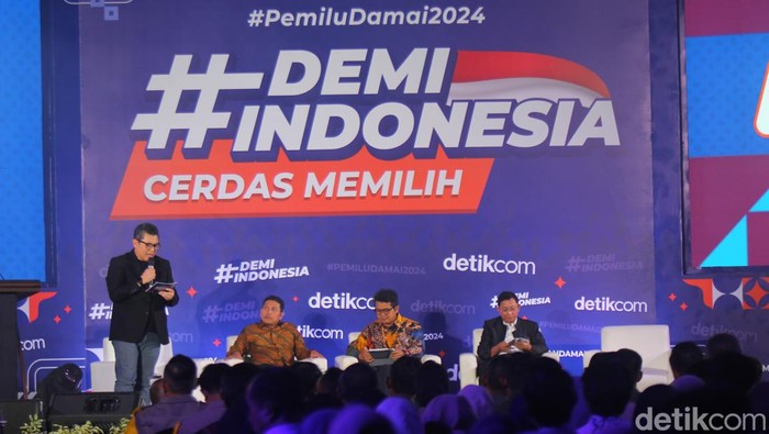Acara #DemiIndonesia Cerdas Memilih yang digelar di Karaton Ballrom Royal Ambarrukmo Jogja, Kamis (25/1/2024) siang.