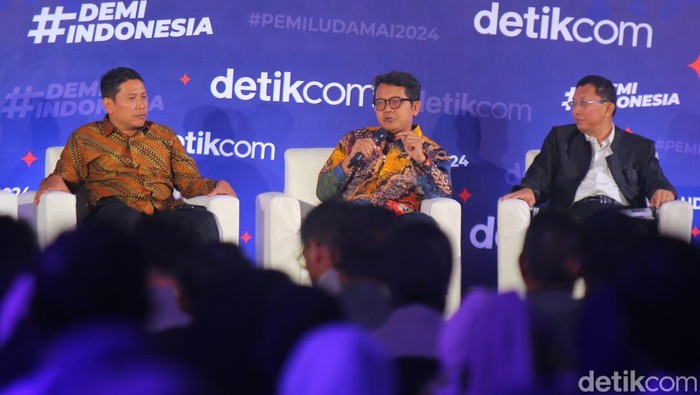 Acara #DemiIndonesia Cerdas Memilih yang digelar di Karaton Ballrom Royal Ambarrukmo Jogja, Kamis (25/1/2024) siang.
