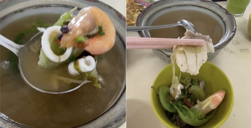 Duh!  Sop Rp 90 ribu ini mirip sisa makanan