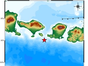 Dua Gempa Guncang Bali