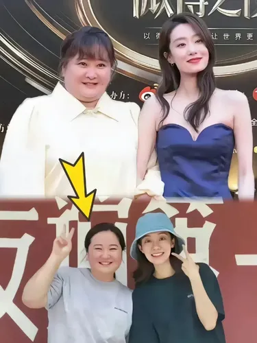 Jia Ling (kiri), artis turun berat badan 50 kg demi peran.