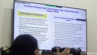 Komnas HAM juga menampilkan tabel catatan situasi dan tantangan Hak Asasi Manusia tahun 2023.