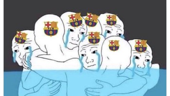 Lautan air mata dari Cules. Foto: X