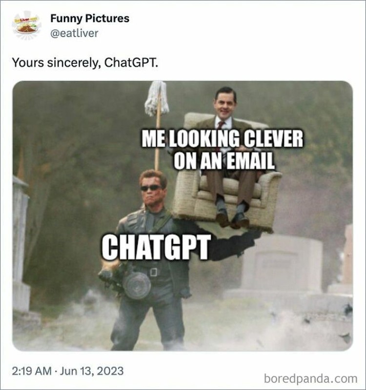 Meme ChatGPT yang makin canggih berseliweran di intenet. Beberapa yang kocak detikINET bagikan di sini untuk kita ketawain bareng-bareng.