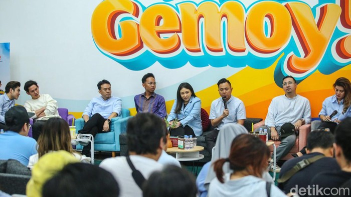 TKN Fanta HQ menggelar diskusi dan kumpul bareng penggiat kuliner di Fanta HQ, Jl. Surabaya, Menteng, Jakarta Pusat, Kamis (25/1/2024).