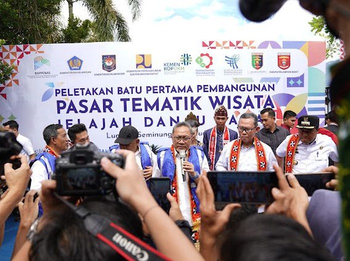 Peletakan Pasar di Lampung