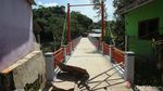 Penampakan Jembatan Gantung Parung Serab Depok Usai Direnovasi