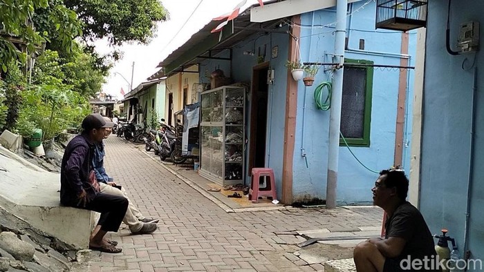 Kondisi rumah terduga teroris M, di Kelurahan Mojo, Kecamatan Pasar Kliwon, Kota Solo, Kamis (25/1/2024).