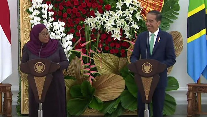 Presiden Tanzania dan Presiden Jokowi (dok. YouTube Setpres)