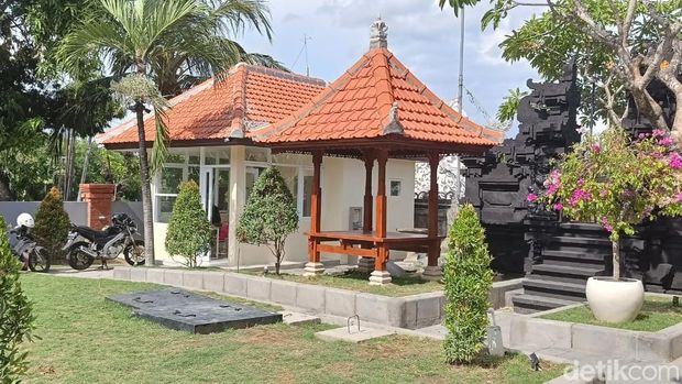 Penampakan Rumah Jabatan Kapolda Bali di Dusun Tohpati, Desa Kesiman Kertalangu, Kota Denpasar, Bali, pada Kamis (25/1/2024).
