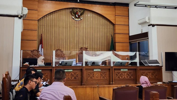 Sidang praperadilan Eddy Hiariej (Farih/detikcom)