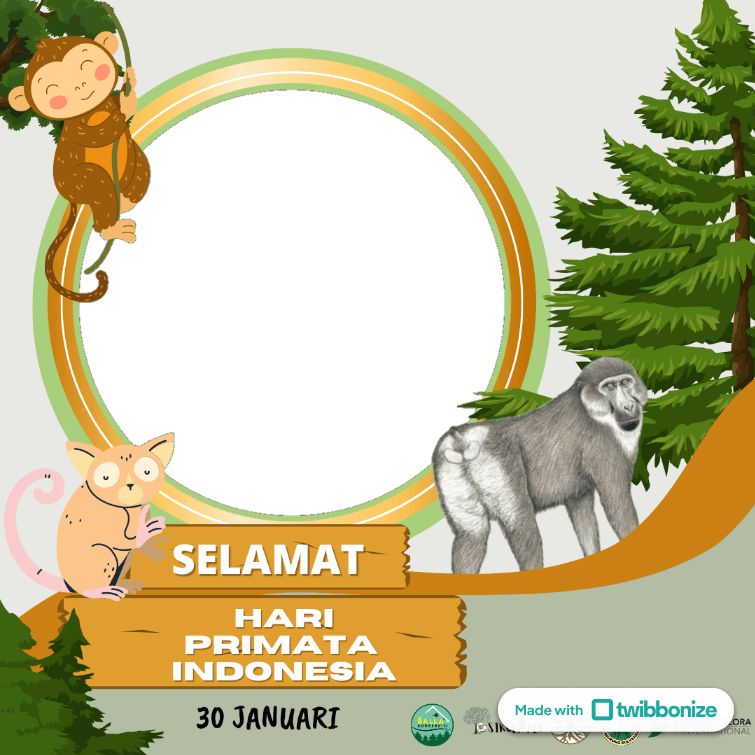 Twibbon Hari Primata Indonesia 2024