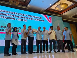Purnawirawan Polri-Warakawuri Jateng & DIY Deklarasi Dukung Prabowo-Gibran
