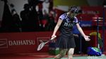 Ekspresi Gregoria Tersingkir dari Indonesia Masters 2024