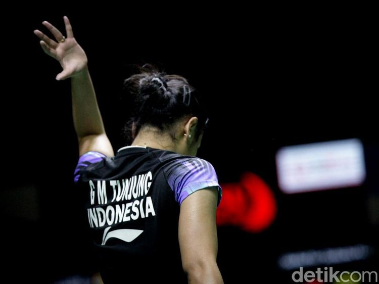 Ekspresi Gregoria Tersingkir dari Indonesia Masters 2024