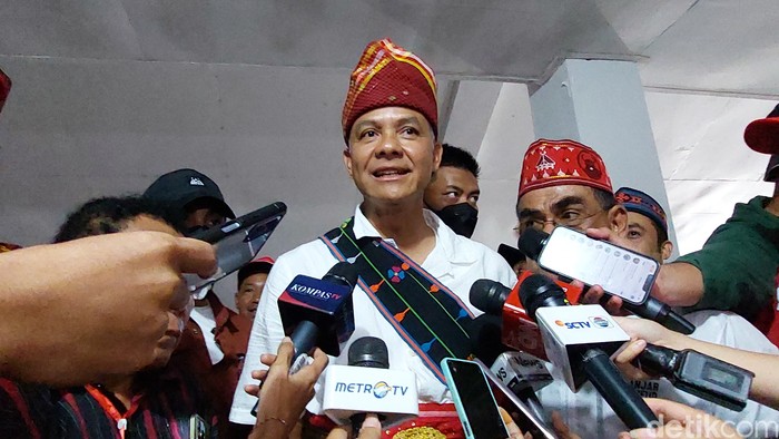 Ganjar Pranowo di Manggarai, NTT, 26 Januari 2024. (Anggi Muliawati/detikcom)
