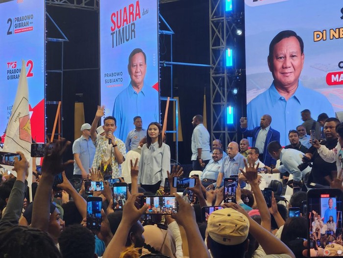 Gibran saat berkampanye di Papua (Adrial/detikcom)